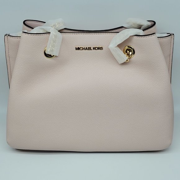 Michael Kors Teagan Large Long Drop Satchel Powder Blush Pink